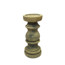 Świecznik betonowy gliniany z Oliwkowy 31cm